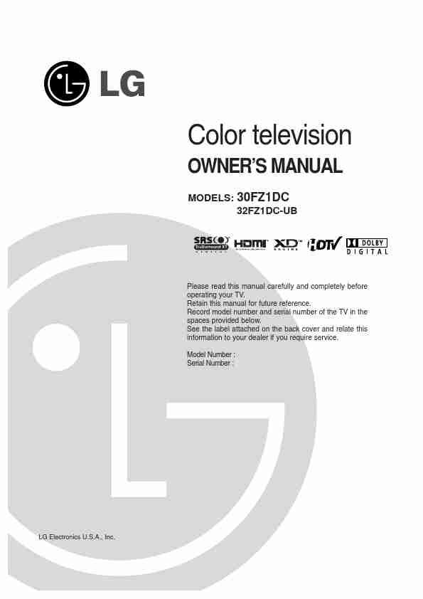 LG Electronics CRT Television 30FZ1DC, 32FZ1DC-UB-page_pdf